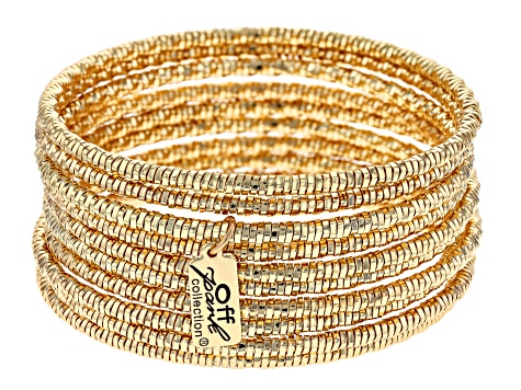 Gold Tone Bracelet Set of Ten