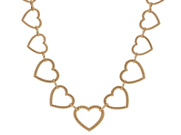 Picture of Gold Tone Heart Choker Necklace