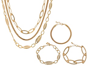Off Park® Collection, Gold Tone Set of 3 Necklaces & 3 Bracelets
