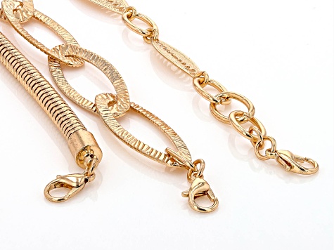 Thin Gold Tone Base Metal Chain - 17 + 3 Extender