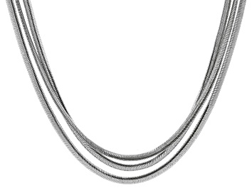 Picture of Silver Tone 3-Strand Necklace