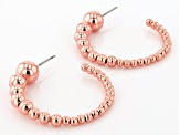 Tri-Color Tone Set of 3 Beaded Hoop Earrings