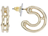 Pearl Simulant & Crystal Multi-Color Tone Set of 4 Earrings