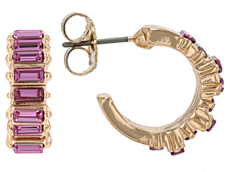 コレクション AUTHENTIC&UNIQUE JEWELRY Vintage Mine Cut Cushion Crystal Gold Tone Ring, 14x10mm