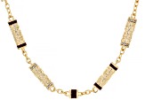Red Color Enamel & White Crystal Gold Tone Necklace, Bracelet & Earring Set