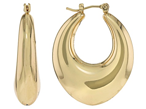 Gold Tone Set of 3 Hoop Earrings