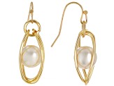 Pearl Simulant Gold Tone 2 Necklace and Earring Set