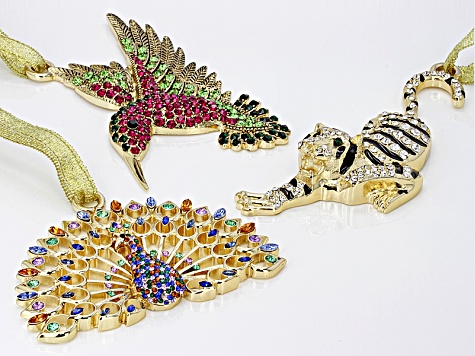 BEAUTIFUL PEACOCK BUTTON METAL ENAMEL *SPARKLY* 2/" X 2/"