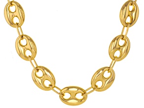 Gold Tone Mariner Chain Necklace