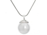 15mm Multi-Color Pearl Simulant Tri-Tone Set of 3 Snake Chain Necklace