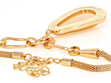 Multi-Color Resin Gold Tone Set of 3 Pendants With 20.0"L Chain