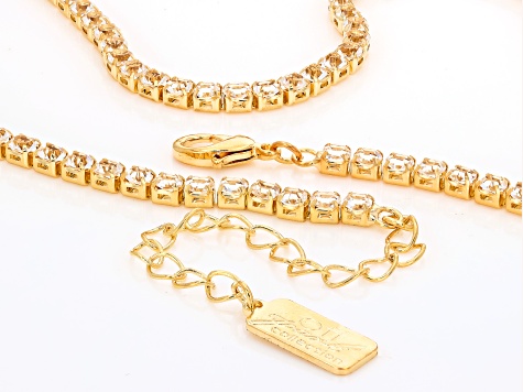 Towjeysネックレス ゴールドカラー White Crystal Gold Tone Tennis Necklace & Bracelet Set - OPC1960 | JTV
