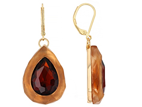 ♡ Jewelセット Multi-Color Crystal Gold Tone Necklace & Earring Set - OPC1961 | JTV