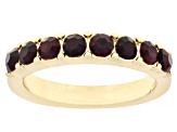Multi-Color Crystal Gold Tone Set of 7 Rings, 3mm