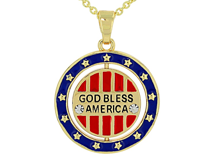 Crystal & Enamel Gold Tone 