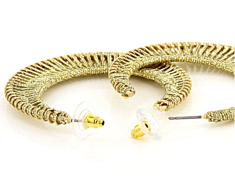 Gold Tone Hoop Earrings