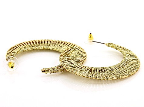 Gold Tone Hoop Earrings