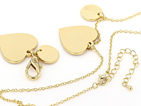 Pet Set Best Friends, Gold Tone Pet Heart Tag & BFF Charm Necklace