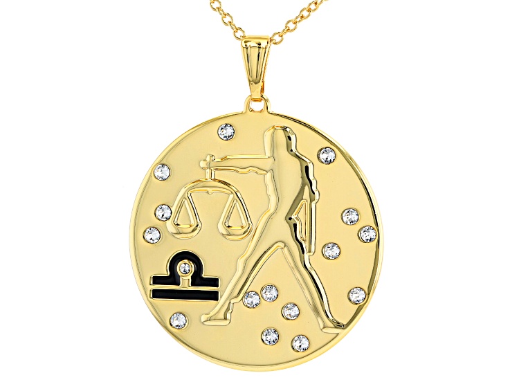 Buy 10k Gold Two Row Diamond Libra Scale Pendant 1.50ct Online at