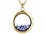 Lavender Crystal June Birthstone Gold Tone Necklace