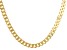 Gold Tone Mens Curb Link Chain Necklace
