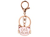 Rose Tone  "Cat Mom" Key chain