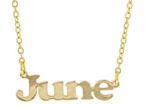 Gold Tone "June" Necklace