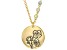 Gold Tone Clear Crystal Accent, Poppy Pendant W/ Chain