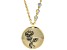 Gold Tone Clear Crystal Accent, Aster Necklace