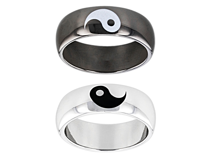 Yin yang promise deals rings