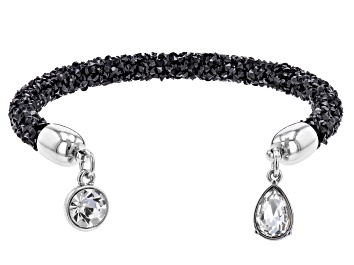 Picture of White Crystal Silver Tone Bracelet