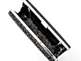 Black Resin Tone Clutch Purse