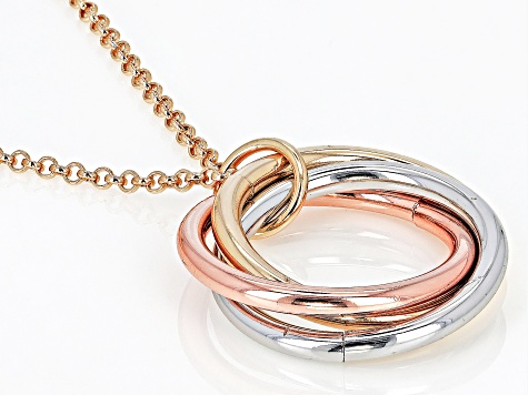 Tri-Tone Infinity Necklace