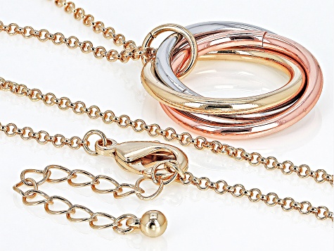 Tri-Tone Infinity Necklace