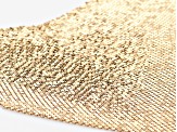 Gold Tone Mesh Bandana Necklace