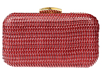 Picture of Gold Tone Red Statement Clutch