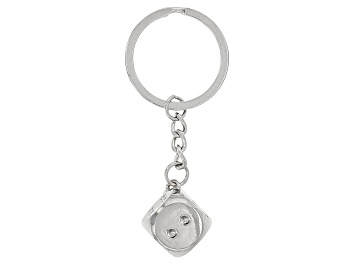 Picture of Silver Tone Dice Key Chain