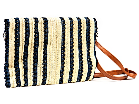 Woven Straw Crossbody Bag - OPW559 | JTV.com