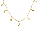 Gold Tone Celestial Necklace