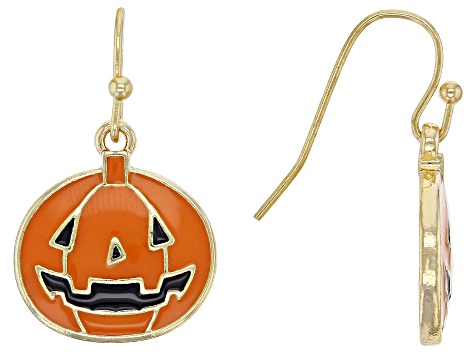 Gold Tone Halloween Earring Set of 6