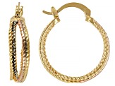 Tri-Tone Hoop Earrings Set of 3