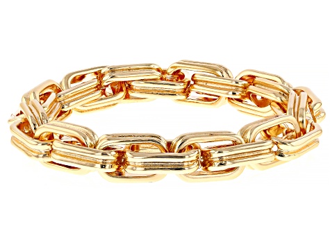 Gold Tone Stretch Bracelet Set of 3