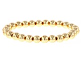 Gold Tone Bead Stretch Bracelet Set of 5