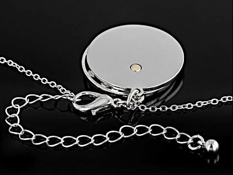 "A Family Is Nature's Greatest Masterpiece" Gold & Silver Tone Double Pendant With Chain