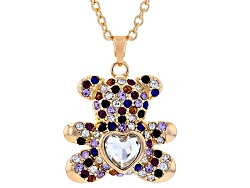 A Special Daughter Orso Di Cristallo In Scatola Con Ricamo Rosa – Scolpito A Mano E Impreziosito Con Oro 22KT – Regalo Emozionale