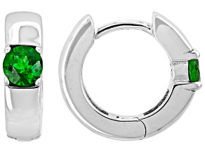 Green Chrome Diopside Rhodium Over Sterling Silver Earrings 0.54ctw