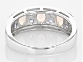 Multicolor Ethiopian Rhodium Over Silver Band Ring .95ctw