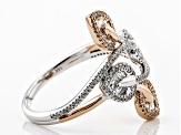White Diamond 14K Two-Tone Gold Ring 0.50ctw