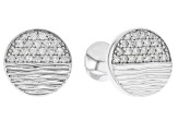 White Diamond 14k White Gold Cufflinks 0.60ctw