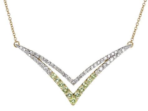 14k Diamond Chevron Necklace – Azil Boutique